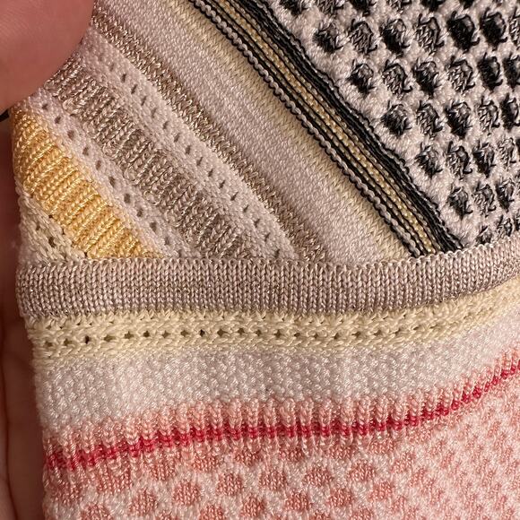 WHITE HOUSE BLACK MARKET Multi Color Mixed Patterns Halter Style Sweater | Small - Picture 3 of 8